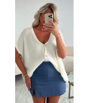 Cardigan loose white