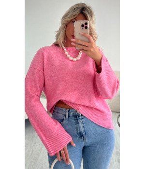 Loose marl pink sweater