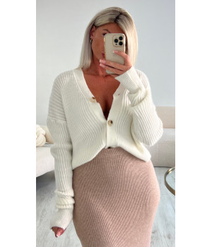 Cardigan douceur white