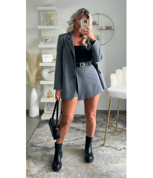 Blazer gris chiné classy