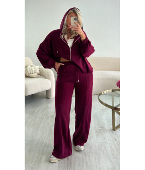 Burgundy jogging jacket DRESS DESIREE