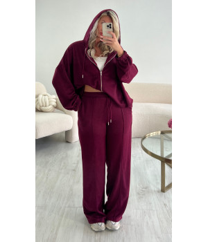 Veste jogging burgundy