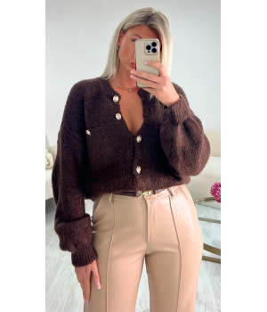 Choco sweater/gilet with...