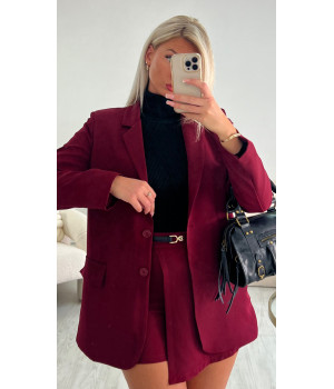 Burgundy blazer