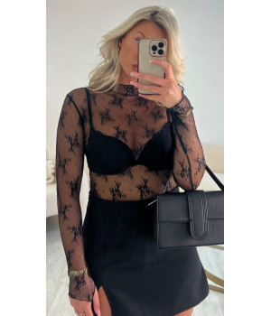 Black lace top