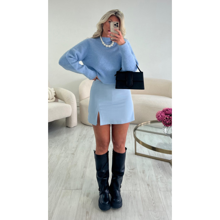 Jupe short bleu