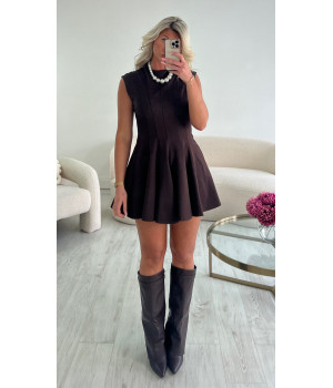 Choco sleeveless skater dress