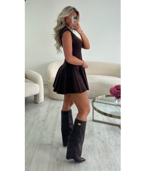 Robe courte choco