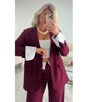 Tailleur bordeaux