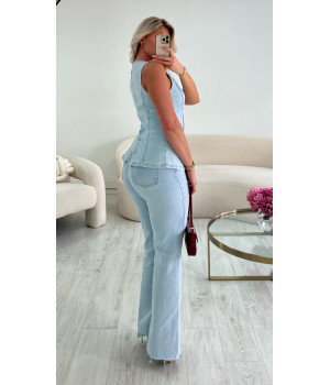 Boléro jeans bleu clair