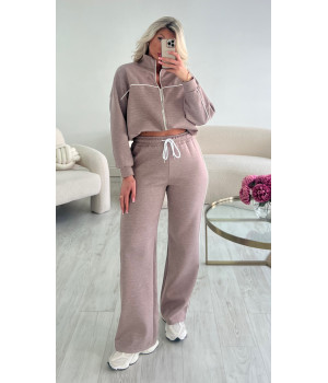 Ensemble homewear femme mocca