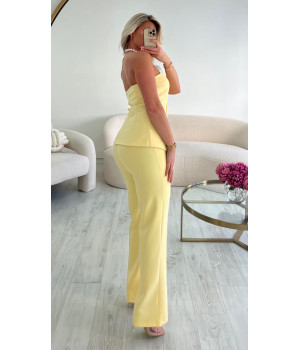 Haut bustier jaune