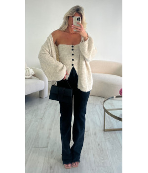 gilet beige